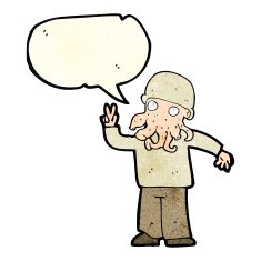 cartoon cool alien with speech bubble N4