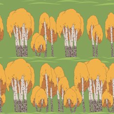 Bright seamless texture of birch on the grass