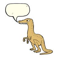 cartoon dinosaur with speech bubble N16
