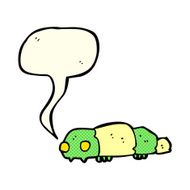 cartoon insect with speech bubble N3