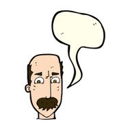 cartoon annnoyed old man with speech bubble N5