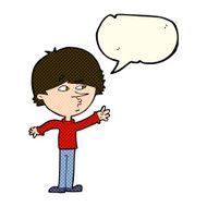 cartoon worried man reaching with speech bubble N9