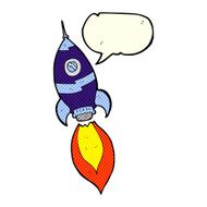 cartoon spaceship with speech bubble N14