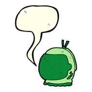 cartoon astronaut helmet with speech bubble N14