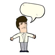 cartoon annoyed boss with speech bubble N5