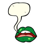 halloween mouth cartoon symbol with speech bubble N2