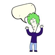 cartoon vampire man with speech bubble N53