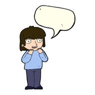 cartoon excited person with speech bubble N4