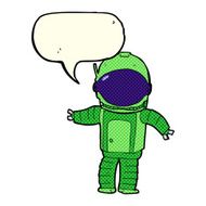 cartoon astronaut with speech bubble N52