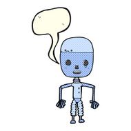cartoon robot with speech bubble N78