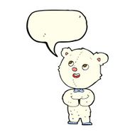 cartoon cute teddy bear with speech bubble N9