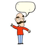 cartoon old man telling story with speech bubble N5