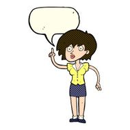 cartoon woman with question speech bubble N5