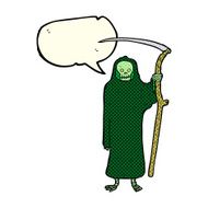 death cartoon with speech bubble N5