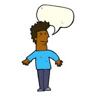 cartoon stressed man with speech bubble N33