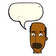 cartoon annnoyed old man with speech bubble N6