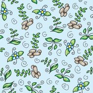 Vector seamless pattern with grass