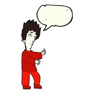 cartoon vampire with speech bubble N53