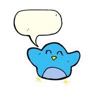 cartoon bird with speech bubble N138