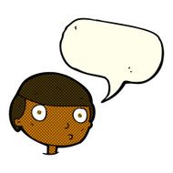 cartoon boy staring with speech bubble N9