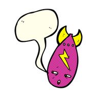 cartoon bomb with speech bubble N8