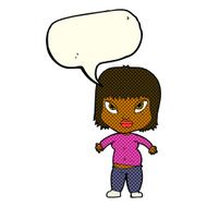 cartoon overweight woman with speech bubble N8