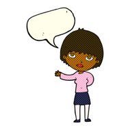 cartoon woman explaining with speech bubble N24