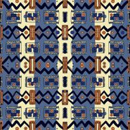 Bright colorful ethnic abstract seamless pattern N9