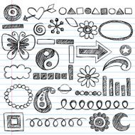 Hand-Drawn Sketchy Doodles Icon Set