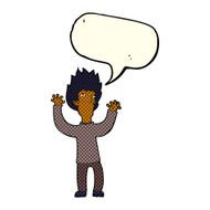 cartoon vampire with speech bubble N54