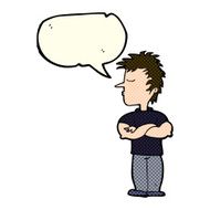 cartoon man refusing to listen with speech bubble N3