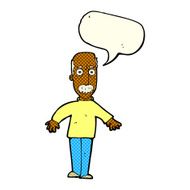 cartoon annoyed old man with speech bubble N31