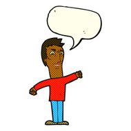 cartoon annoyed man with speech bubble N37