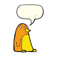 cartoon bird with speech bubble N147