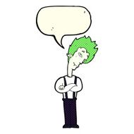 cartoon vampire with speech bubble N57