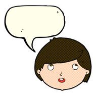 cartoon happy face with speech bubble N23
