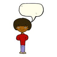 cartoon happy man with speech bubble N212