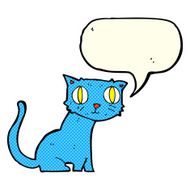 cartoon cat with speech bubble N16