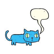 cartoon cat with speech bubble N17