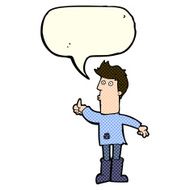 cartoon poor man with speech bubble N5