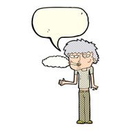 cartoon smoker with speech bubble N5