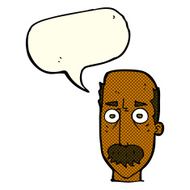 cartoon man with mustache speech bubble N40