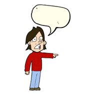 cartoon surprised man with speech bubble N62