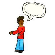 cartoon disgusted man with speech bubble N5