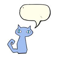 cartoon cat with speech bubble N18