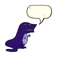 cartoon dinosaur with speech bubble N20