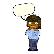 cartoon excited person with speech bubble N5