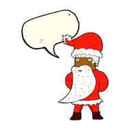 cartoon santa claus with speech bubble N93