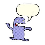 cartoon funny frog with speech bubble N11