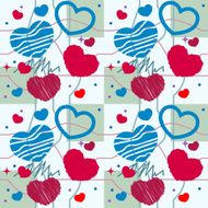 Heart seamless pattern N5